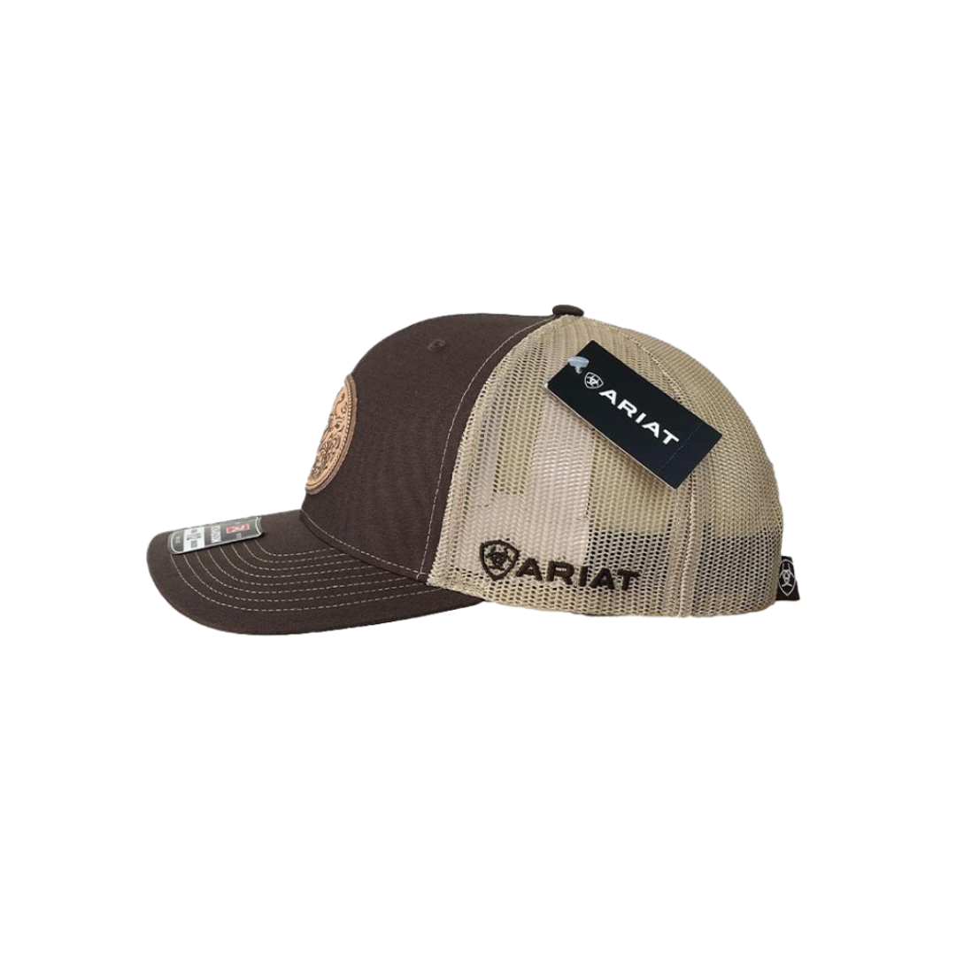 Ariat Men's Bullrider Patch Mesh Brown Cap