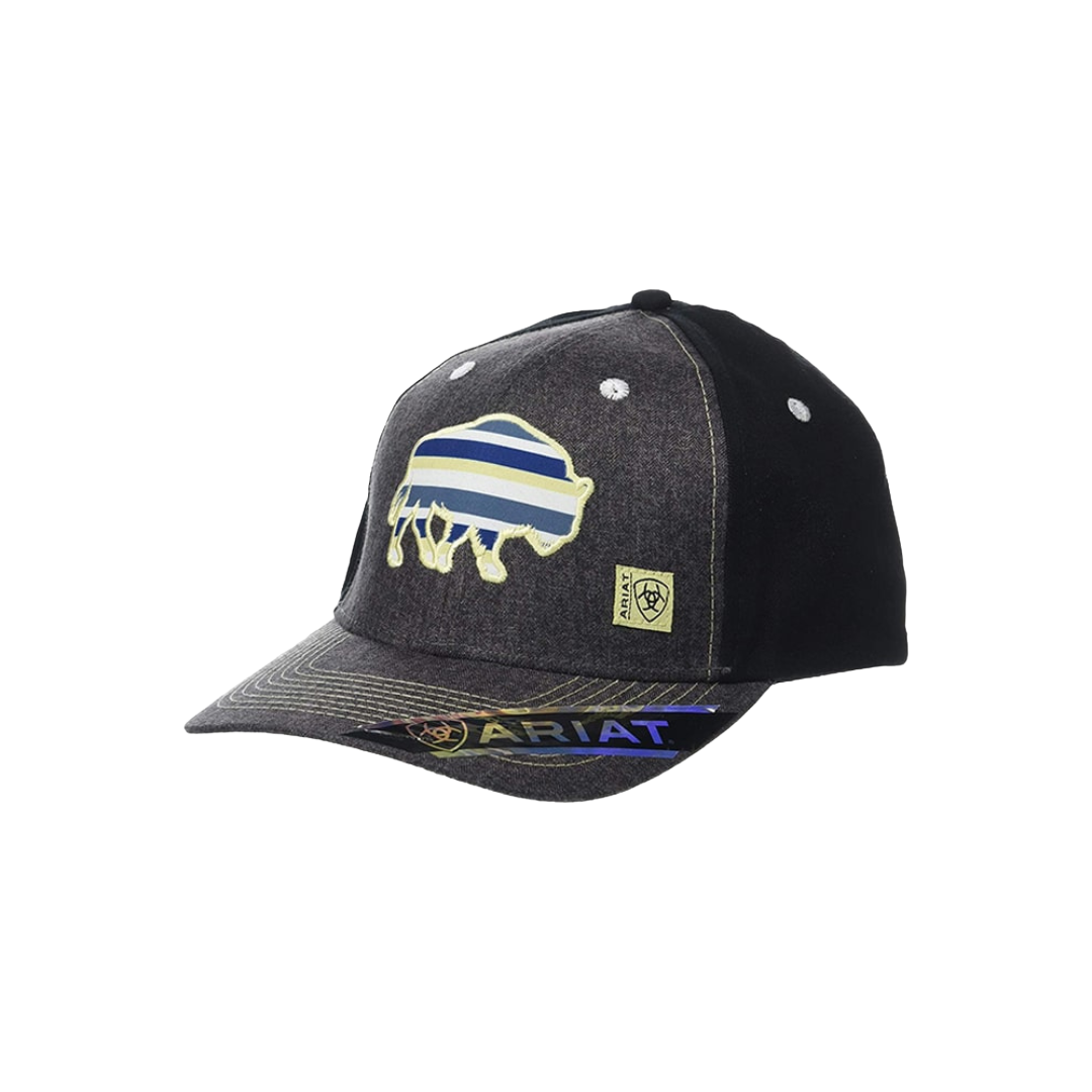 Ariat Men's Embroidered Buffalo Black Cap