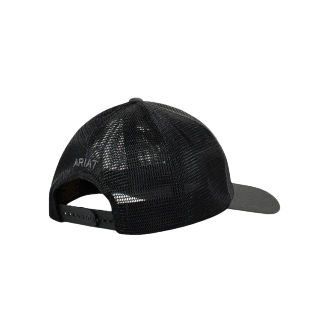 Ariat Men's Mesh Shield US Flag Charcoal Cap