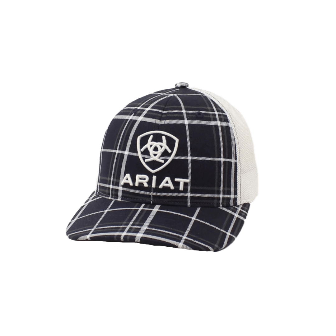 Ariat Men's Flex Fit Embroidered Logo Black Cap