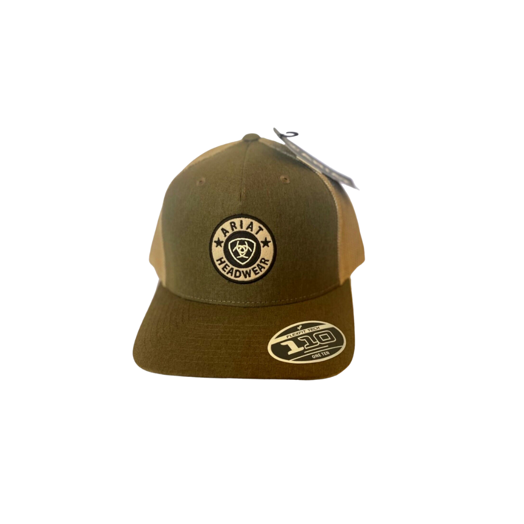 Ariat Men's Flex Fit 110 Signature Patch Green Cap