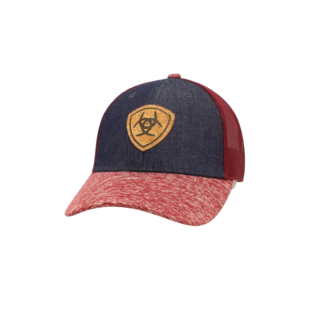 Ariat Women's Denim Cork Patch Mesh Multicolor Cap