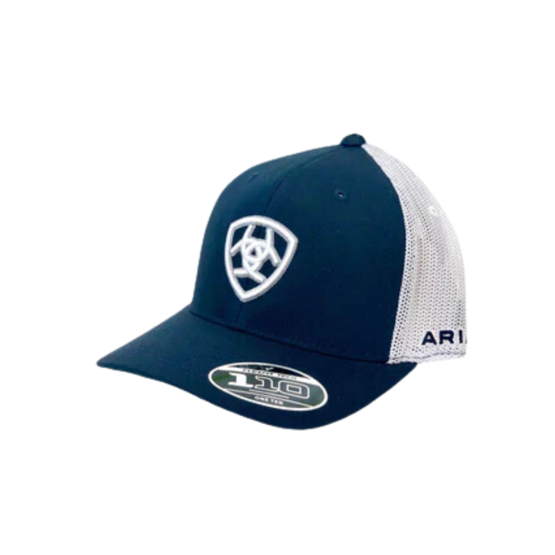 Ariat Men's Embroidered Logo Mesh Navy Cap