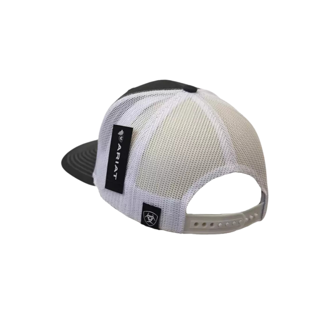 Ariat Men's Mesh Logo Embroidered Grey Cap