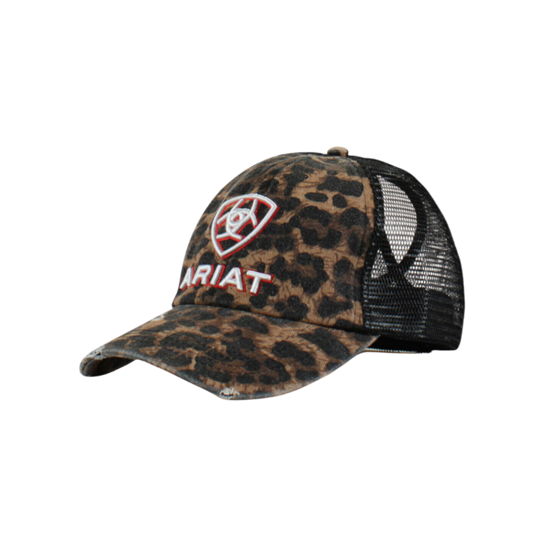Ariat Women's Leopard Mesh Brown Cap