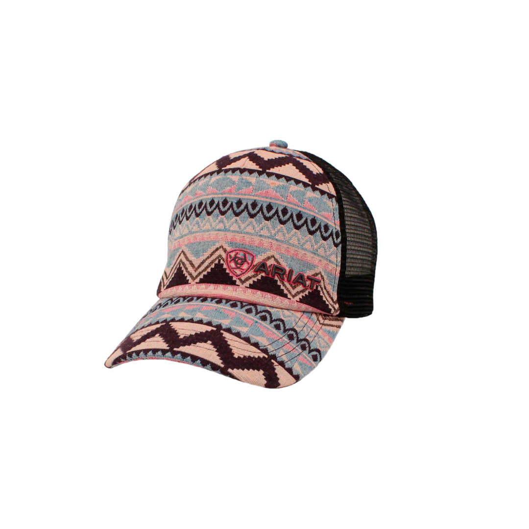 Ariat Women's Tribal Print Mesh Baseball Multicolor Cap