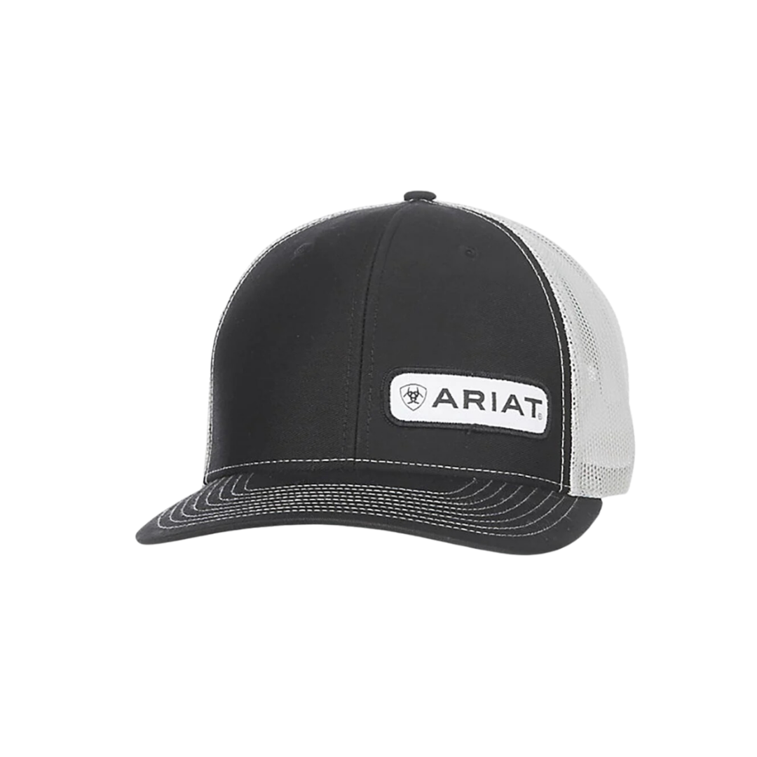 Ariat Men's Embroidered Logo Mesh Black Cap