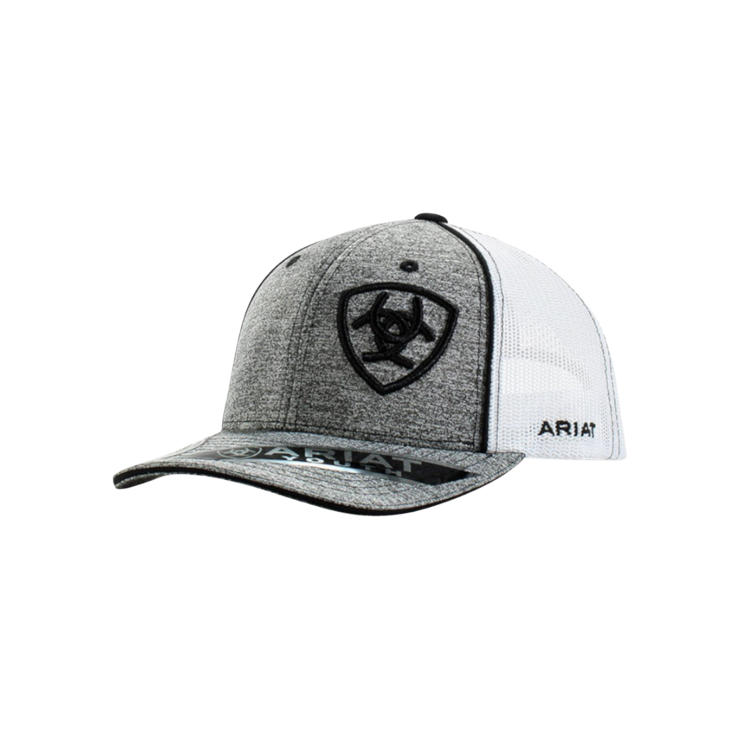 Ariat Youth Unisex Mesh Signature Grey Cap
