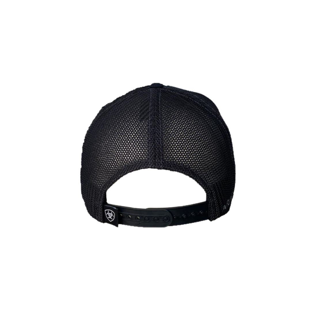 Ariat Men's Mesh Logo Embroidered Black Cap