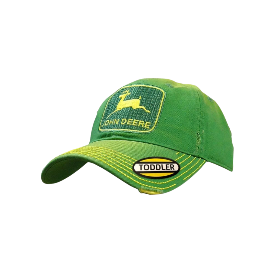 John Deere Toddler Boy's Distressed Green Cap