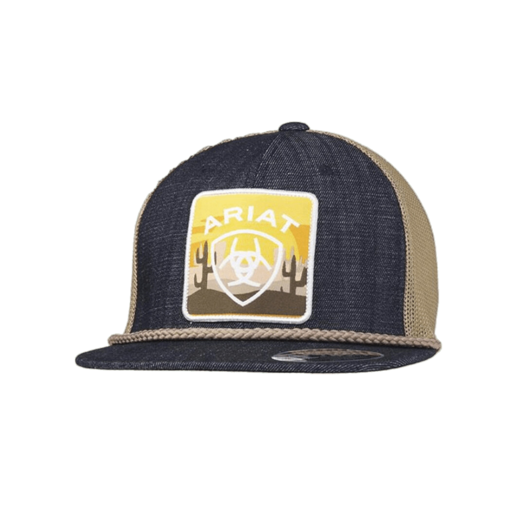 Ariat Men's 110 Cactus and Sunset Patch Multicolor Cap