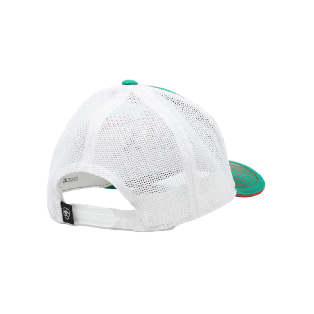 Ariat Men's 110 Mesh Mexico Logo Green Cap