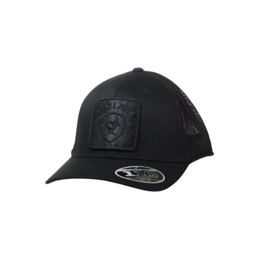 Ariat Men's Flex Fit 110 Logo Black Cap