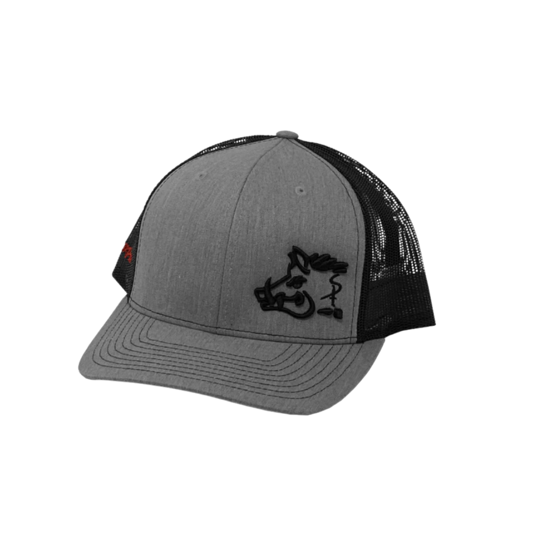 Oil Field Men´s Embroidered Sniper Pig Grey Cap