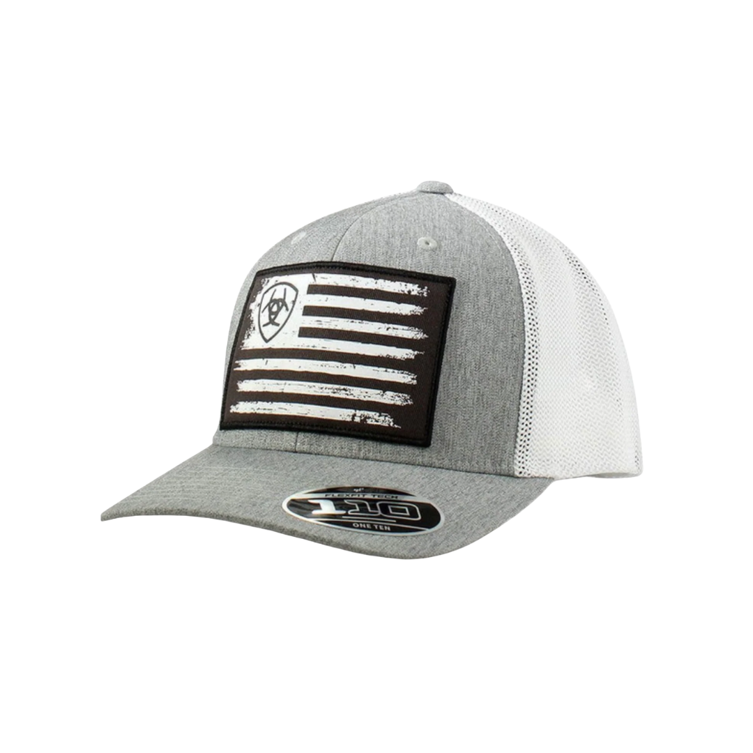 Ariat Men's Flag Patriotic Logo Grey Cap