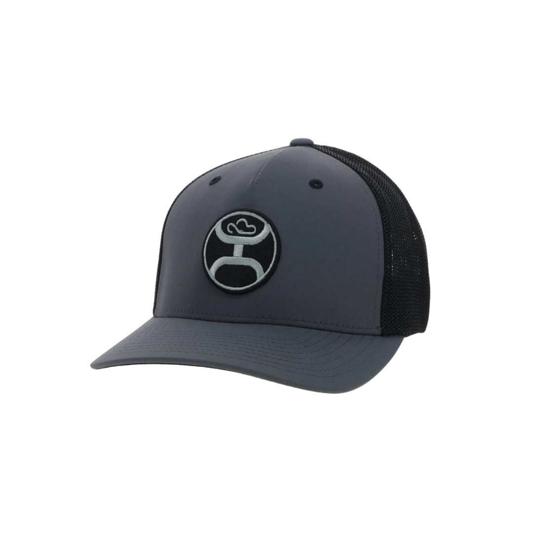 Hooey Men's Primo Snapback Odessa Fabric Charcoal Black Hat