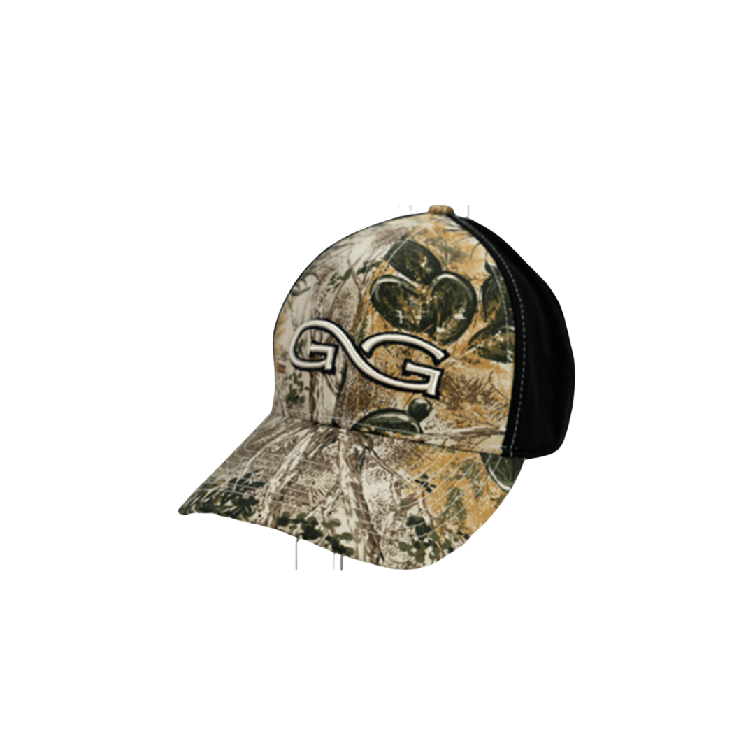 Gameguard Men's Camo Embroidered Logo Brown Cap