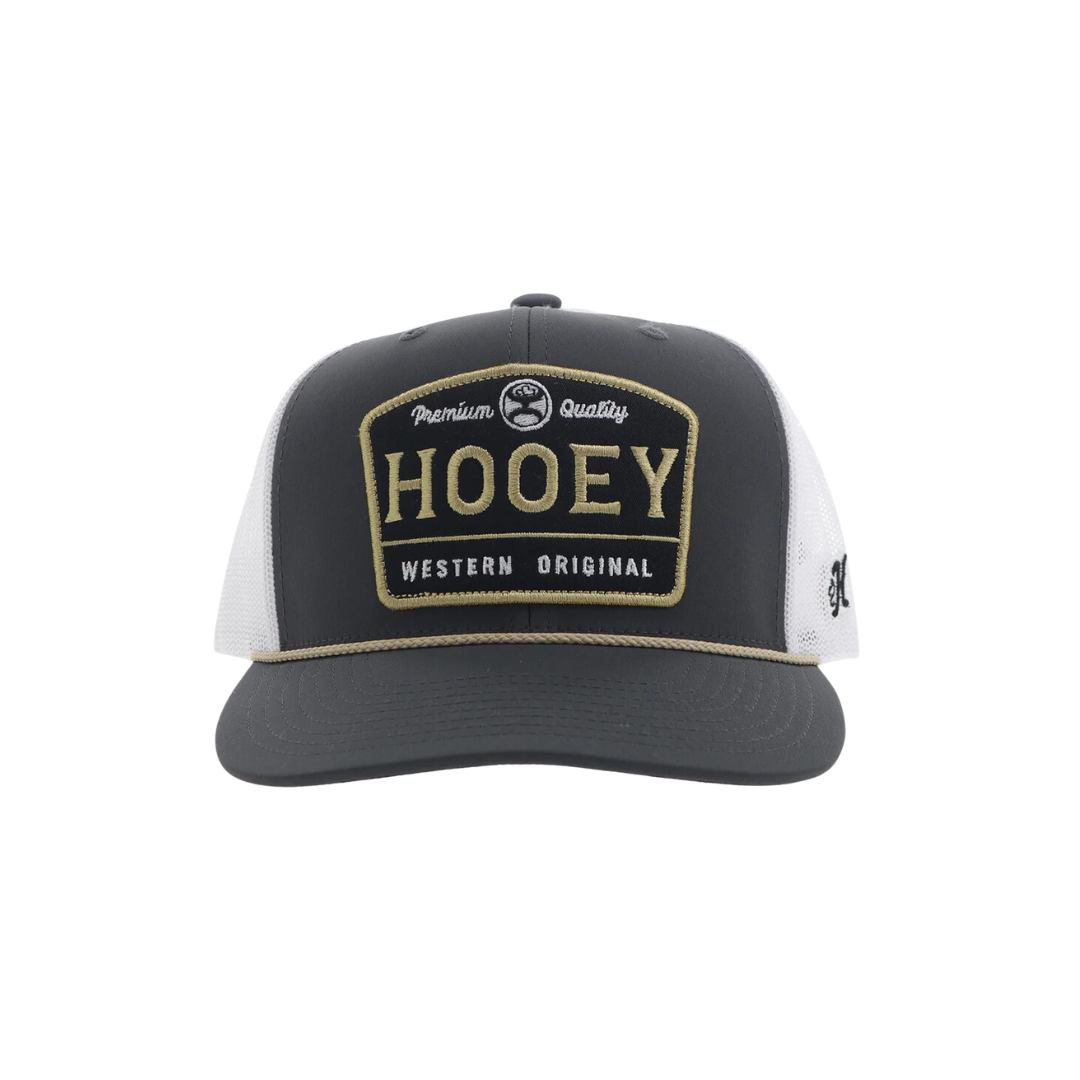Hooey Men's Trip Gold Charcoal White Black Cap