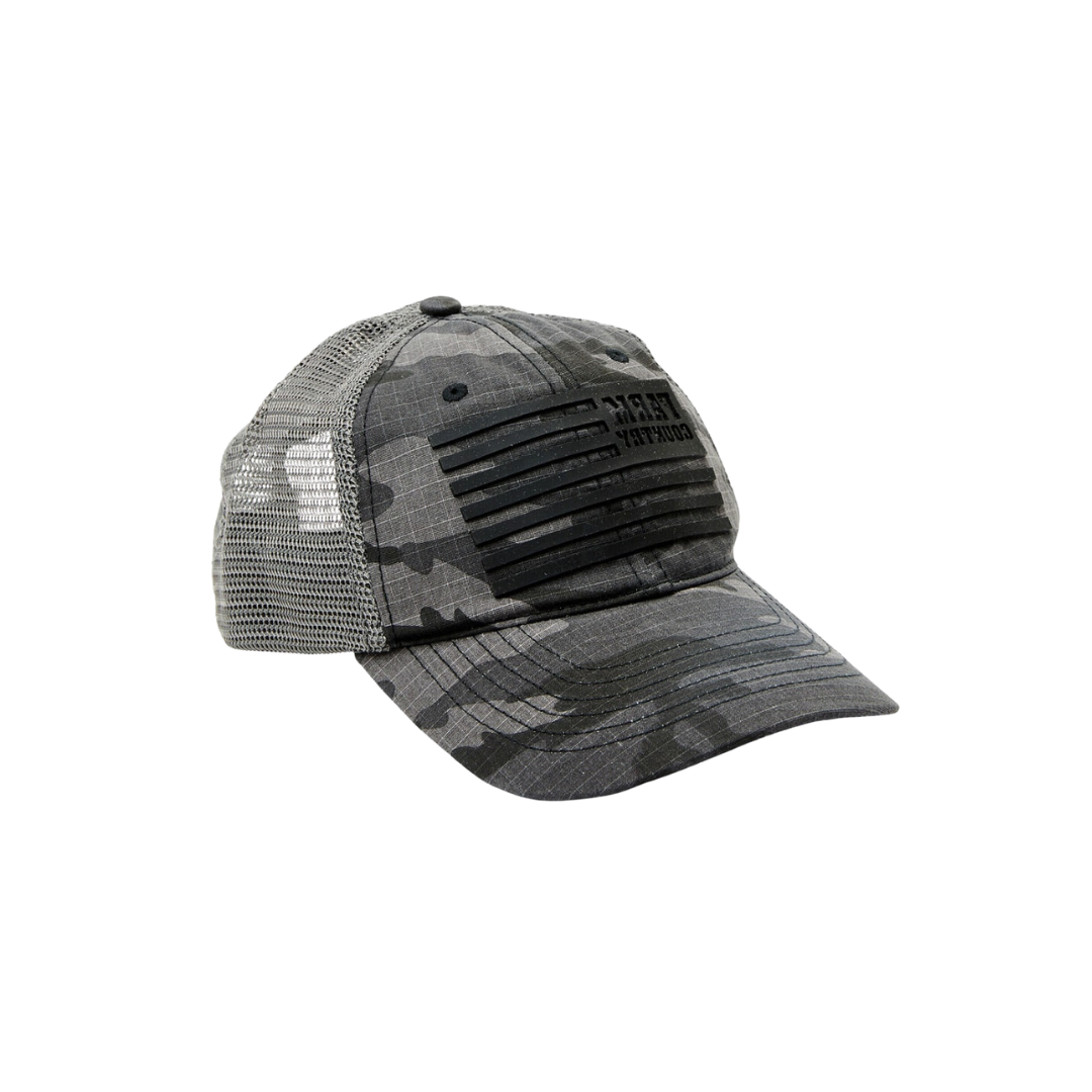 John Deere Men's Camo Flag Cap