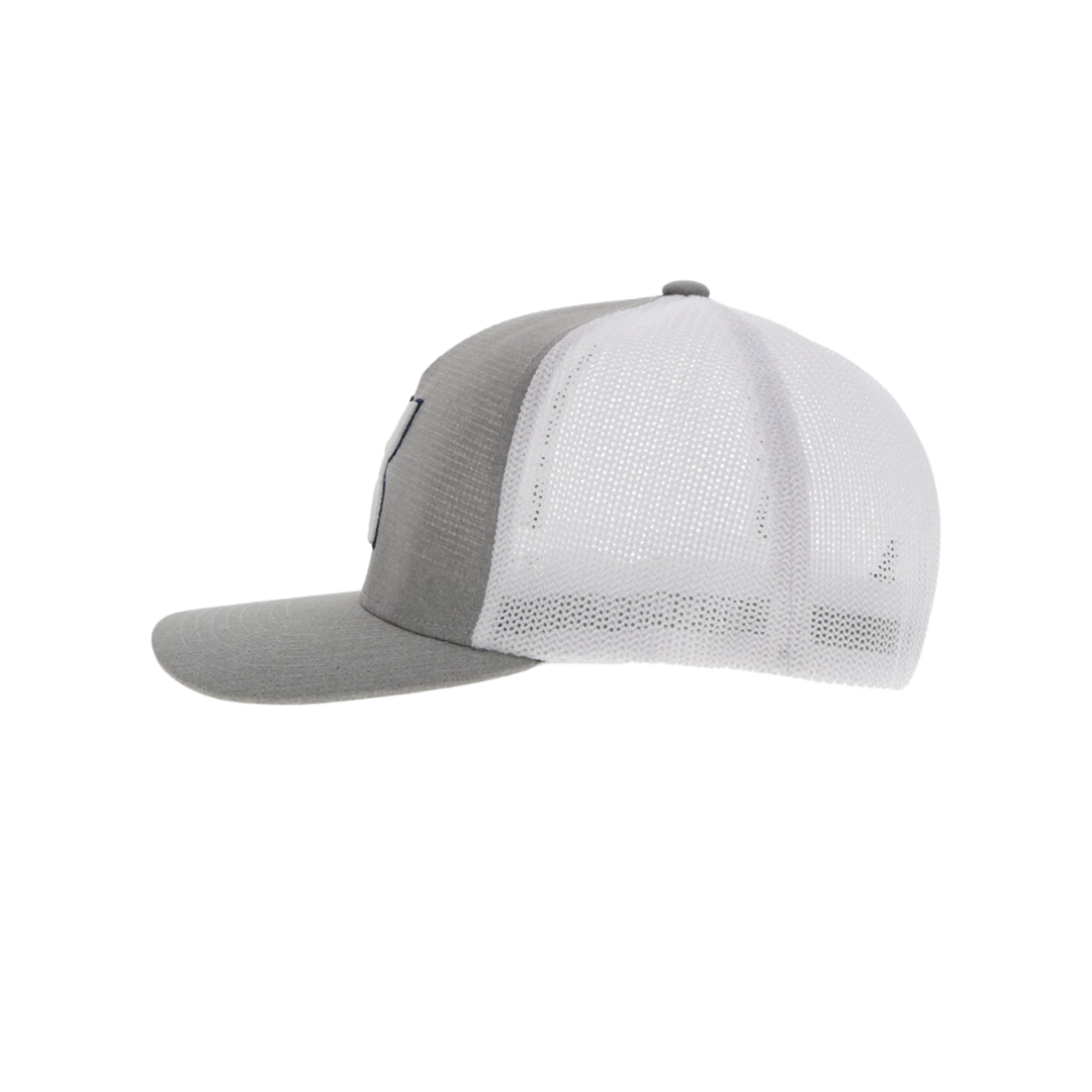 Hooey Men's Coach FlexFit Grey White Cap