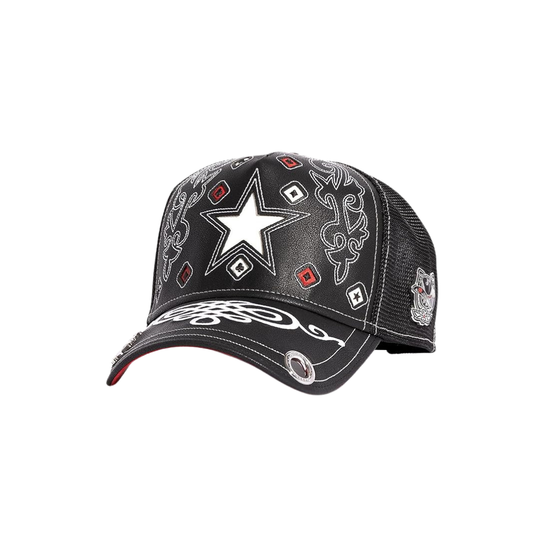 Red Monkey Men's Rodeo Boot Up Black Cap