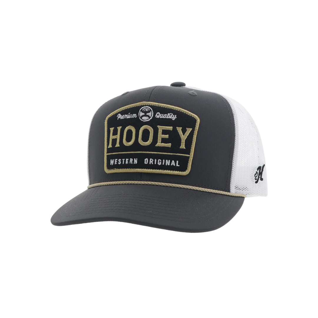 Hoeey Men's Trip Hooey Gold Patch Charcoal White Black Cap