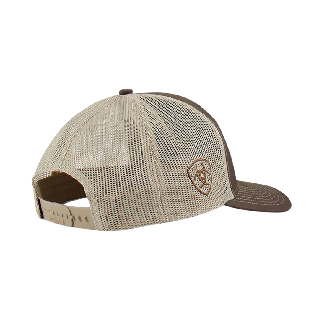Ariat Men's Serape Steerhead Brown Cap