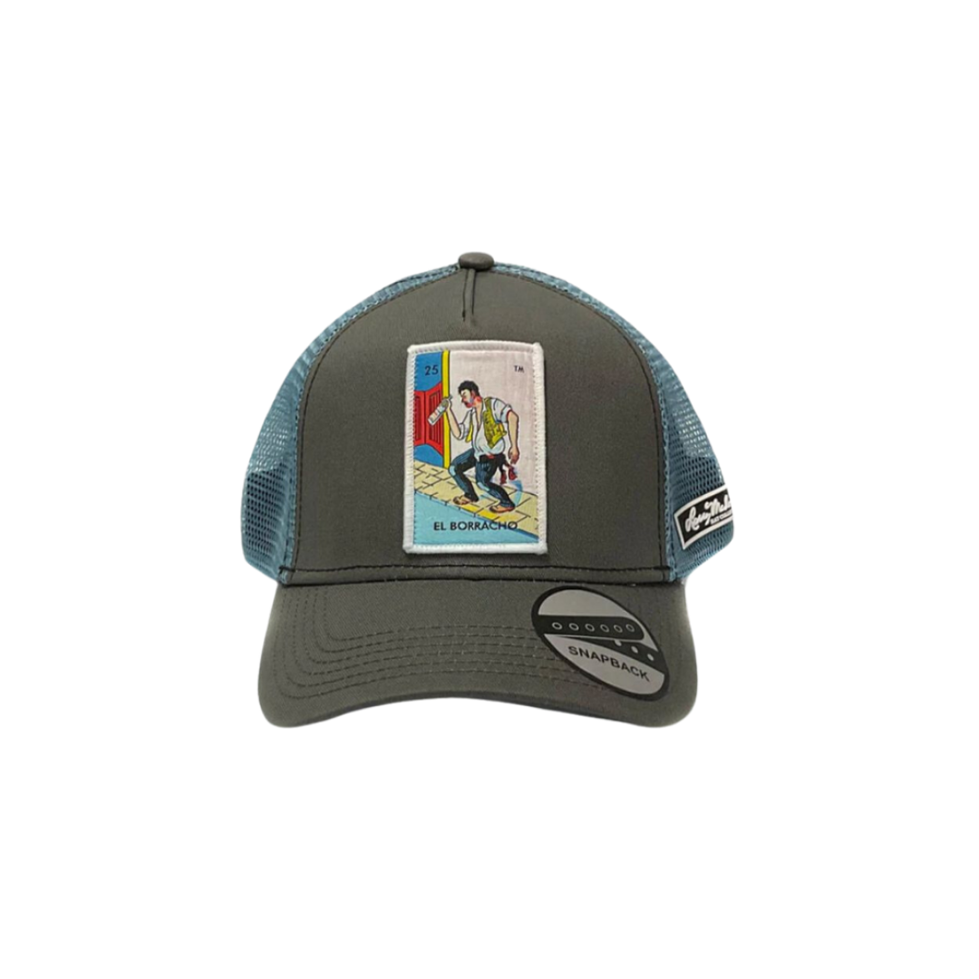 Ame Collective Men's Loteria El Borracho Grey Cap