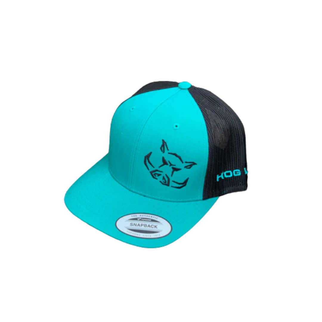 Hog Life Men's Snap Turquoise Cap