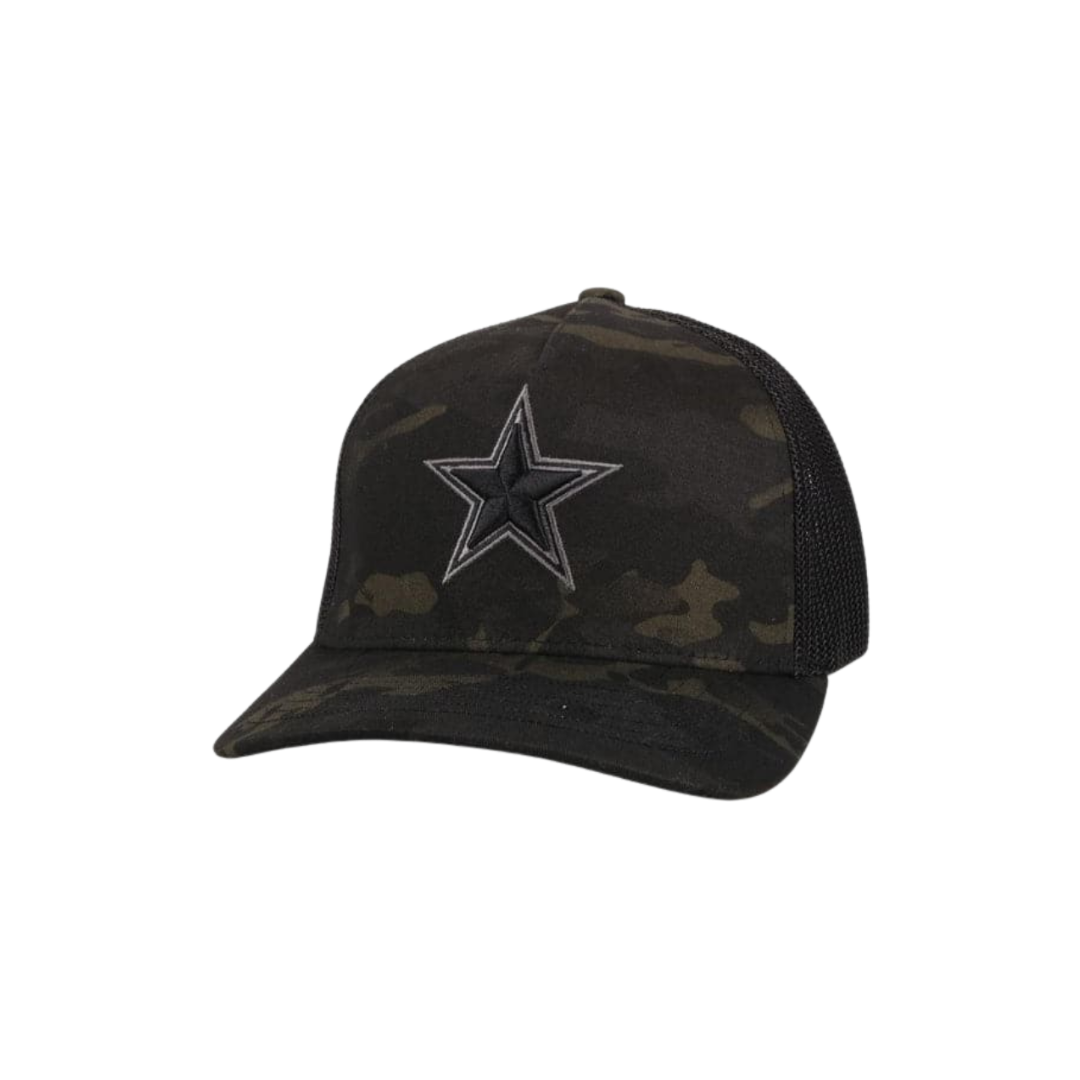Hooey Men's Dallas Flexfit Star Logo Camo Cap