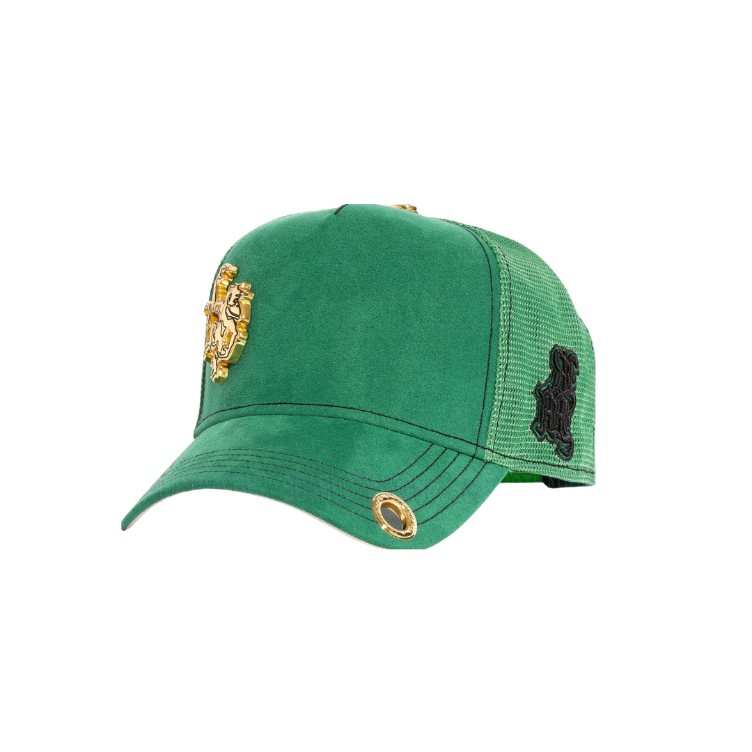 Red Monkey Men's Trucker Green Cap | Adjustable Snapback
