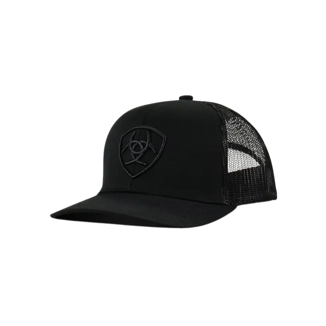 Ariat Men's Logo Snap Back Black Cap