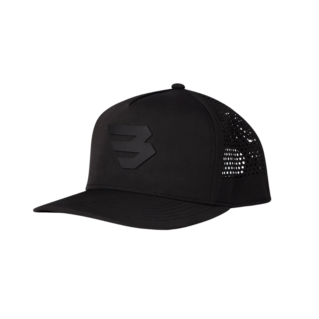 Burlebo Men's Performance Flying B Logo Black Cap