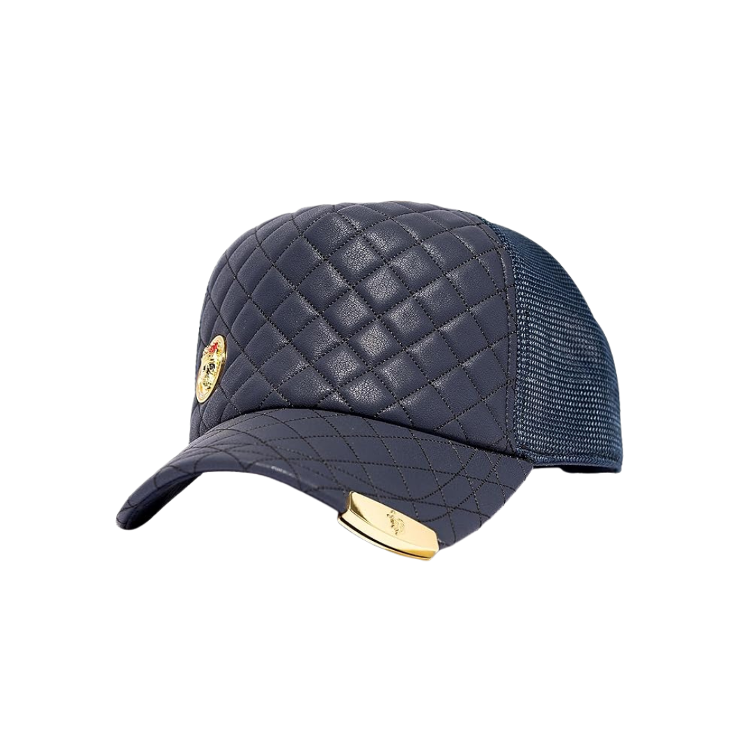 Red Monkey Men's Skull Luxe Black Cap