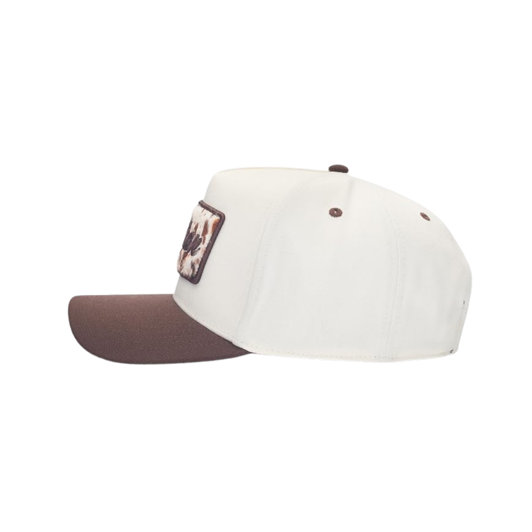 Stetson Brown Cowhide Patch Trucker Cap
