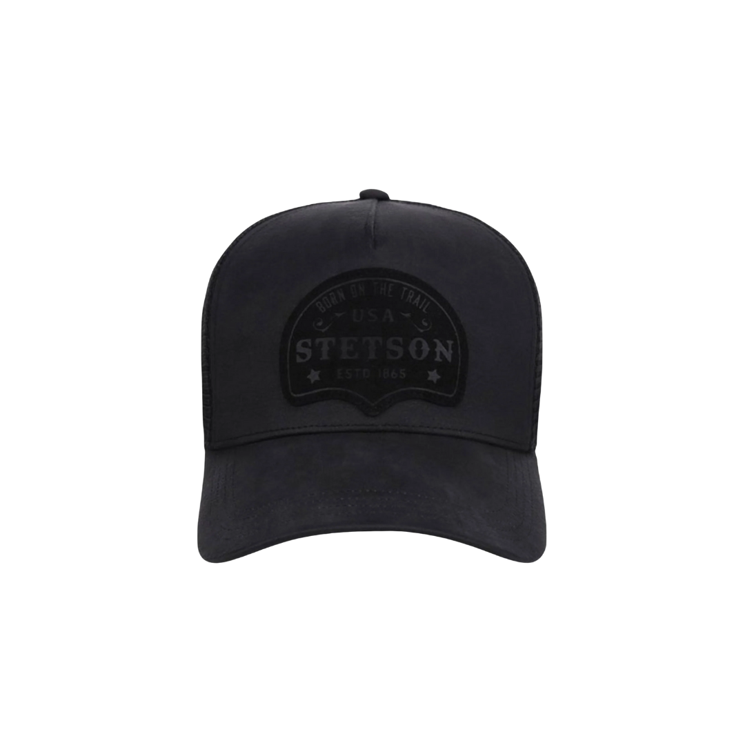 Stetson Men's Born On The Trail Trucker Black Cap