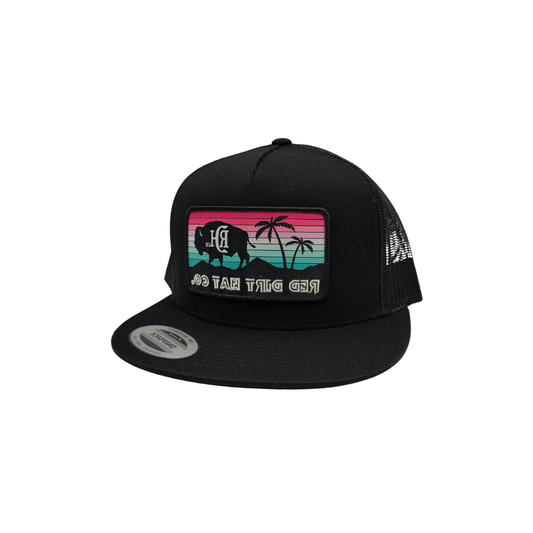 Red Dirt Hat Men's Miami Vice Black Cap