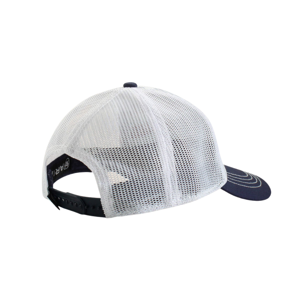 Ariat Men's US Flag Shield White Mesh Overlay Multicolor Cap