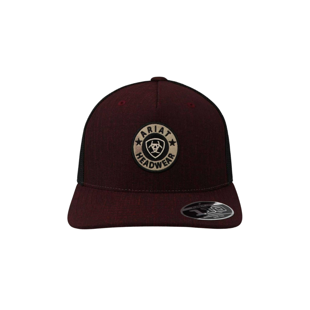 Ariat Men's Flex Fit Patch Red Cap