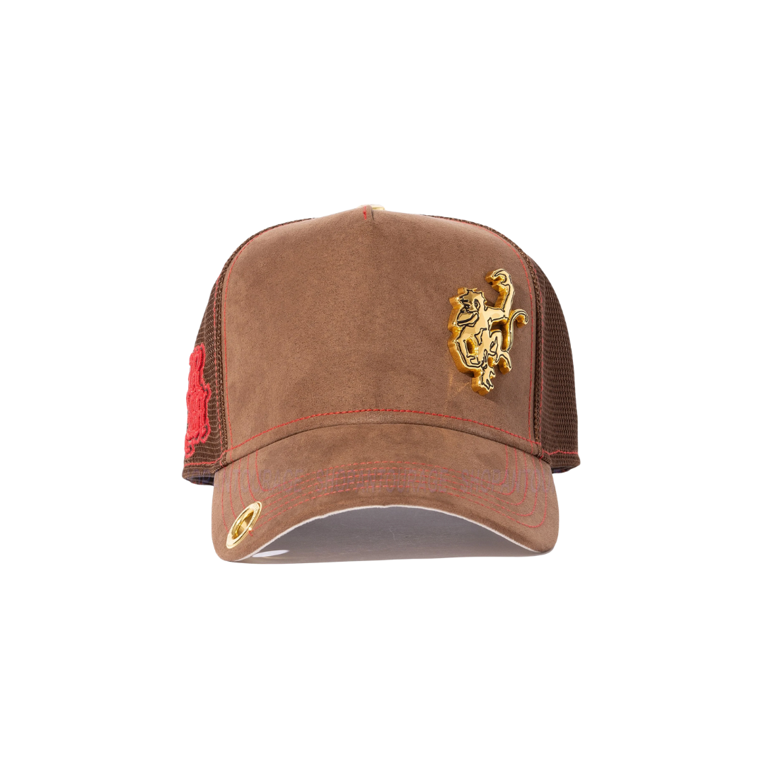 Red Monkey Men's Trucker New Limited Brown Cap