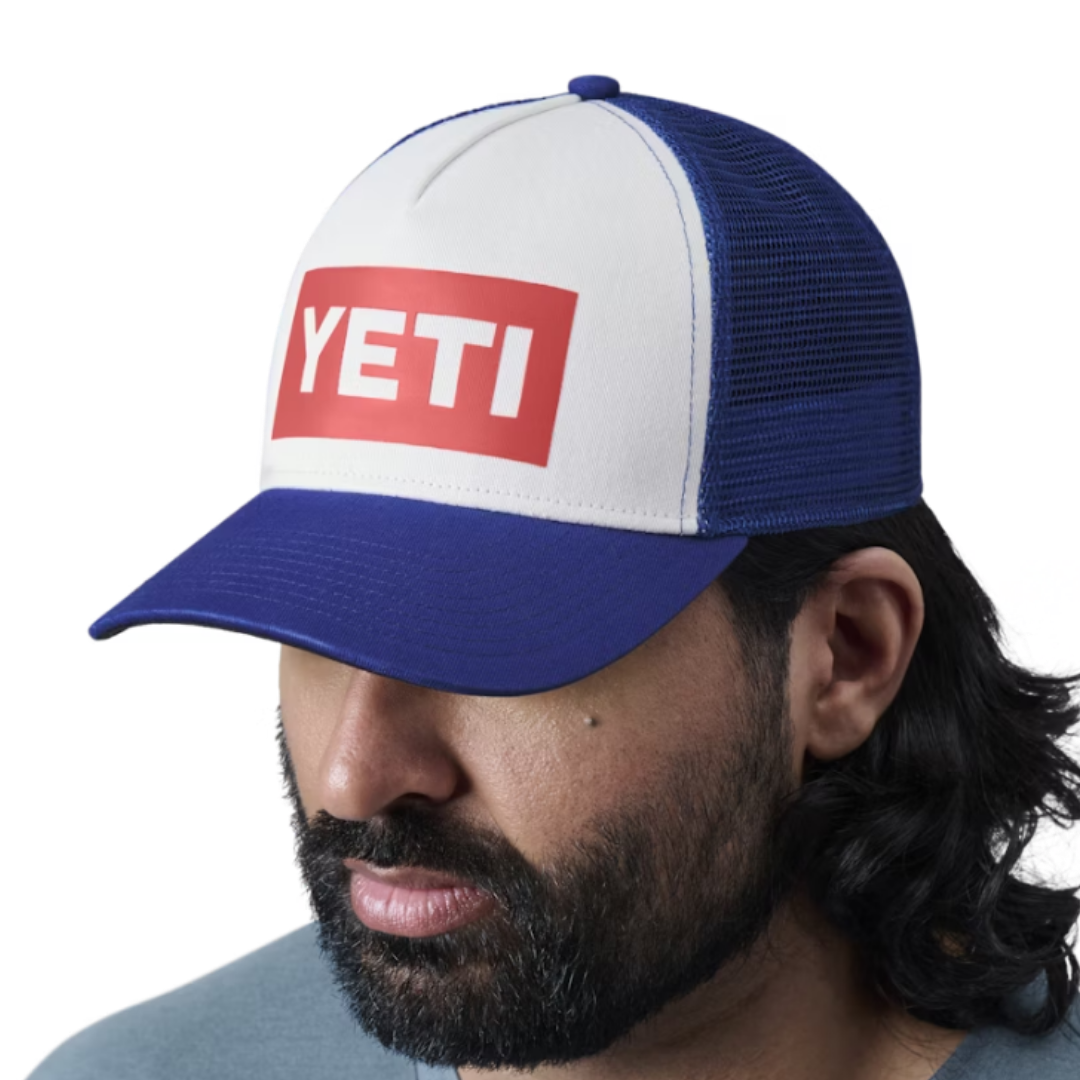 Yeti Men's Limited Edition Stamp Pro Trucker Blue Cap