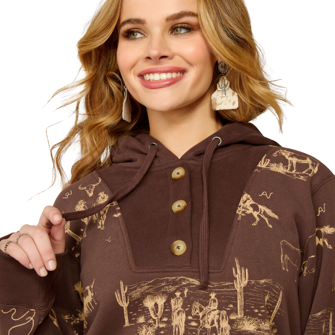 Ariat Women's Ranchin Print Hoodie