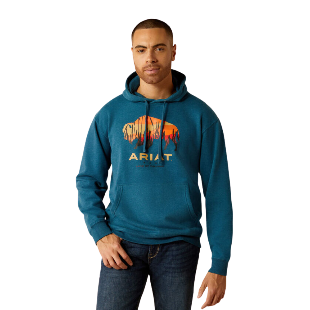 Ariat Men's Bison Plains Hydran Heather Hoodie