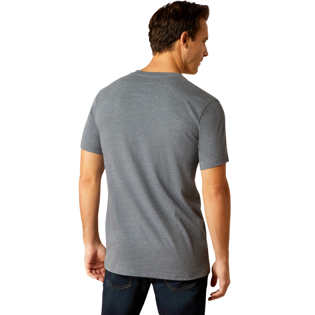 Ariat Men's B&W Logo Athletic Heather Tee Shirt