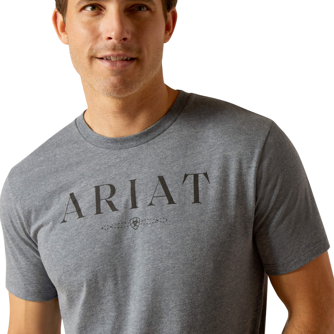 Ariat Men's B&W Logo Athletic Heather Tee Shirt