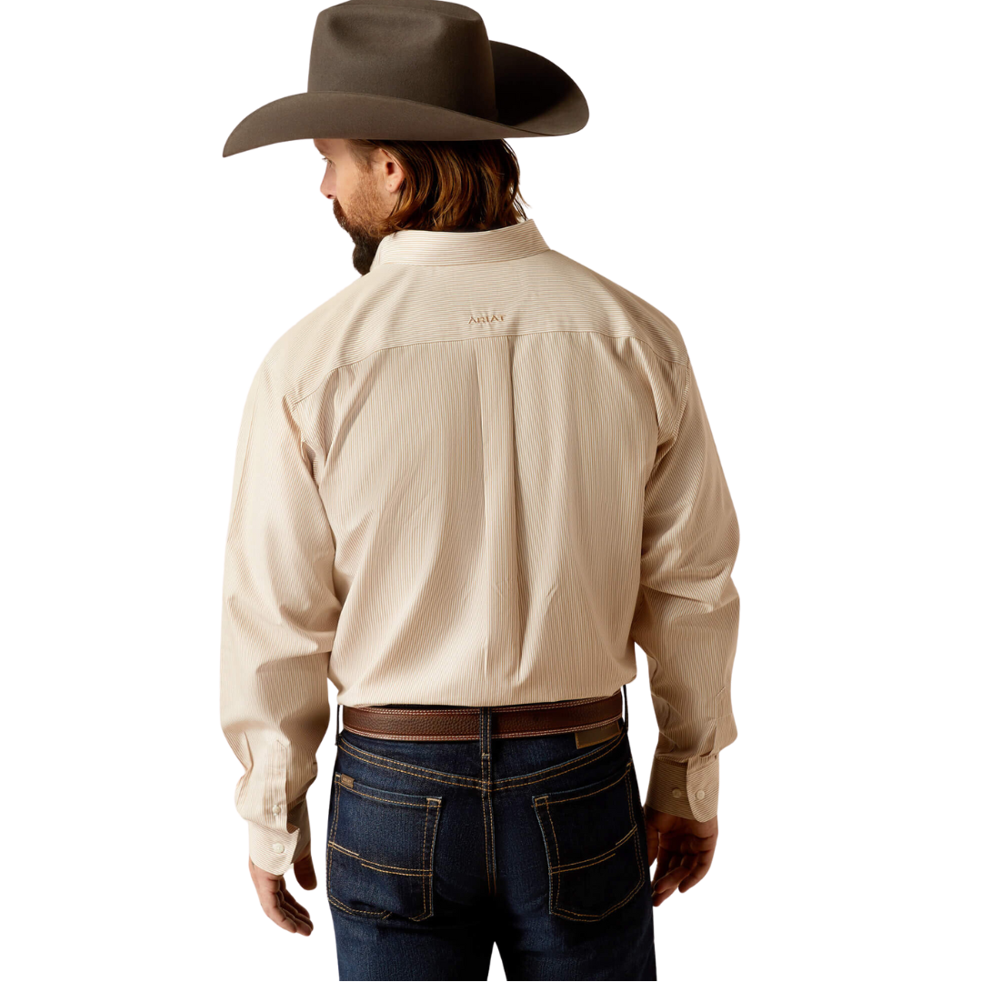 Ariat Men's Wrinkle Free Graysen Classic Fit Gold Shirt