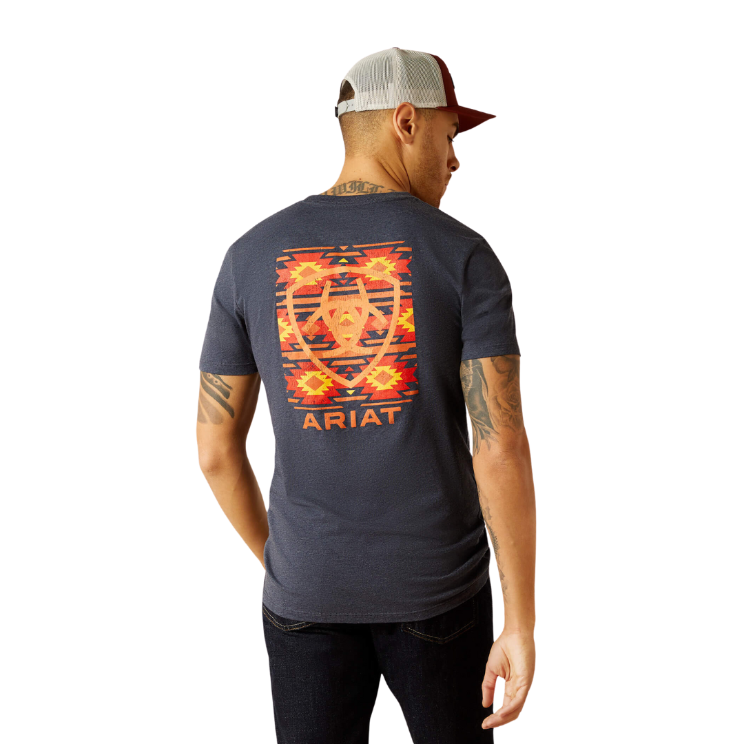 Ariat Men's Eagle Rock Navy Heather Shirt