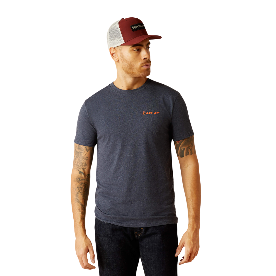 Ariat Men's Eagle Rock Navy Heather Shirt