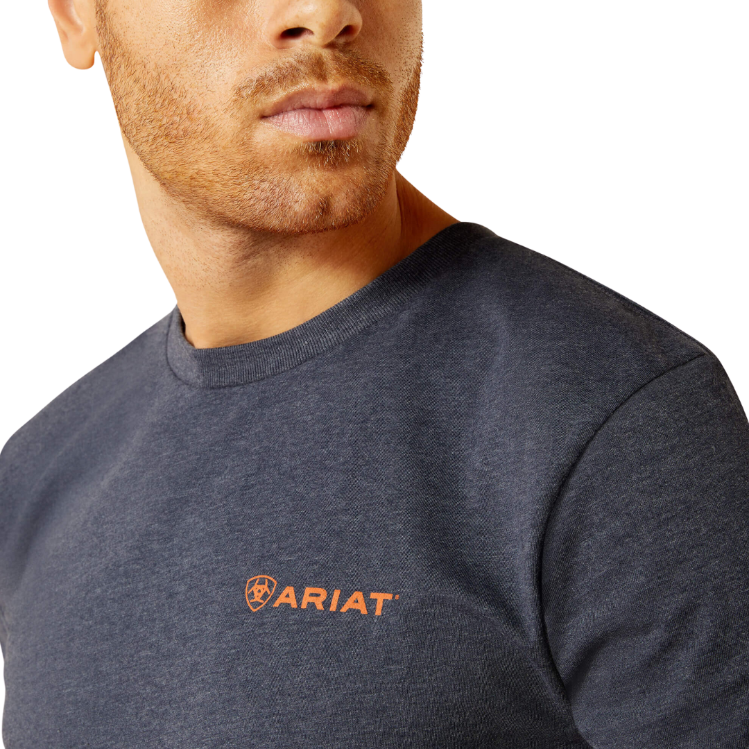 Ariat Men's Eagle Rock Navy Heather Shirt
