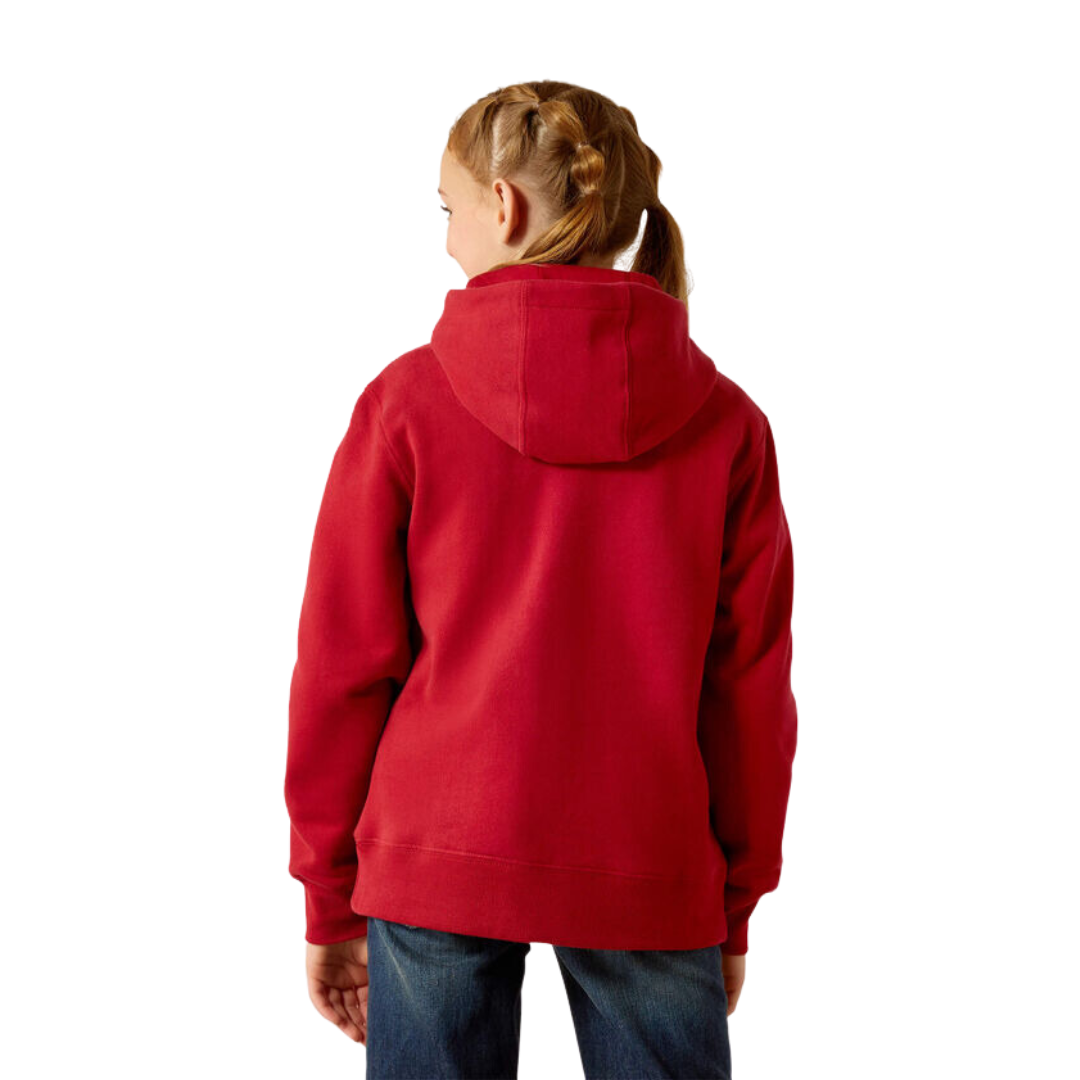Ariat Youth Girl's Ranch Goods Rio Red Hoodie